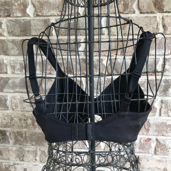 Bali Black Bra 36D Vintage Underwire Extra Support - Picture 4 of 12